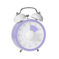 Tabletop Twin-Bell Timer Retro-Style Mechanical Timer with Bells Portable Small for Study