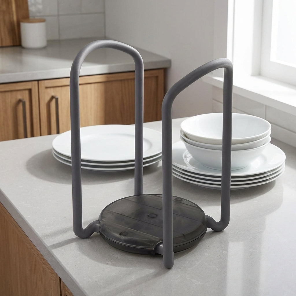 Dish Rack and Sink Drainer with Draining Board Plate Organizer for Kitchen Counter, Space Saving Dish Drainer Unit