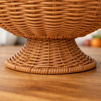 Rattan Fruit Basket Airy Weave Woven Fruit Basket Breathable