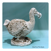 Extinct Bird Statue Handmade Resin Ornament Textured Finish for Shelf