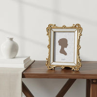 French Design Resin Frame Luxury Look Vintage Tabletop Frame for Bedroom