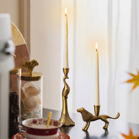 Brass Candle Holder Ornamental Taper Candle Holder Polished for Home Decor