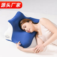 Memory Foam Neck Pillow with Groove Shape for Adults, Soft and Firm Support