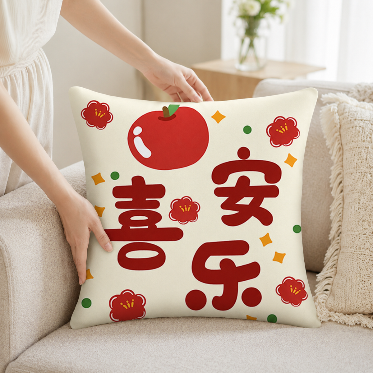 cross-stitch pillow kit
