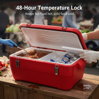 Insulated Stainless Steel Cooler Box for Outdoor Picnic, Car, Seafood, and Commercial Use