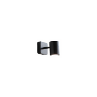 Modern Black Wood Wall Sconce, 350° Rotatable Spotlight