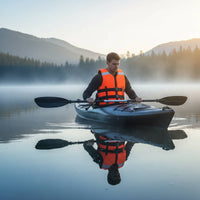 Thickened Material Adult Life Vest Secure Fit High Buoyancy Swim Vest Reflective Strips Personal Flotation Device Lightweight for Snorkeling