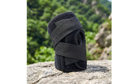 Adjustable Knee Brace with Side Stabilizers Breathable Knee Support with Patella Cutout Elastic Orthosis Supportive for Runners, Athletes, Running, Workout, Basketball