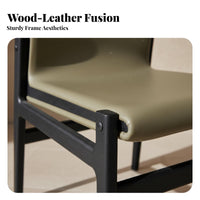Upholstered Side Chair Italian Inspired Kitchen Seating Minimalist Design Soft Upholstery for Homeowners, Adults