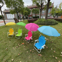 Portable Kids Beach Chair with Umbrella, Korean Style, Multi-functional