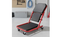 Folding Creep Seat Heavy Duty 2-in-1 Technician Creep Swivel Casters Garage Equipment for Workshop