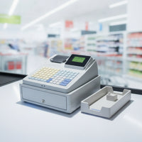 Electronic Register Commercial Register with Printer Countertop Checkout Terminal for Market Stalls