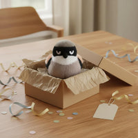 Songbird Soft Toy Cute Bird Stuffed Animal Birthday Gift Round Bird Stuffed Animal for Girls