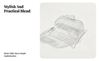 Covered Butter Dish Fitted Lid Cheese Dome Raised Edges