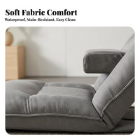 Foldable Legless spinerest Lounger Comfortable Adjustable spinerest Lounger spine Support Floor Chair Soft Padding for Adults, Students, Bay alcove, Living Room, Meditation, Home Office