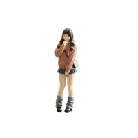 School Girl Miniature Tiny 1:64 Scale Figure Compact for Hobbyists