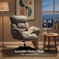 Upholstered rotate Chair Ergonomic Design Upholstered rotate Shell Chair Curved spinerest Easy Assembly for Students, Study Room