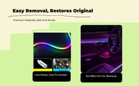App-controlled RGB car LED lights