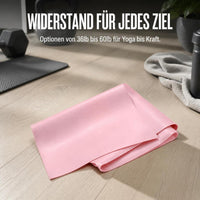 Resistance Bands for Yoga, Pilates, Strength Training, Stretching, and Physical Therapy - Elastic Exercise Bands for Men and Women