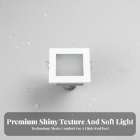 Zinc Alloy Construction LED Lamp Bracket Waterproof Ceiling Lamp Mounting Frame Adjustable Angle for Bathroom, Hotel, Retail Shop