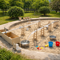 Outdoor Water Play Table, 148 Piece Sand Water Table Toy with Water Wheel, Mobile Water Play Set for Kids 4-6 Years