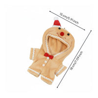 17cm Doll Outfit Easy to Wear Gingerbread Man Doll Costume Toy Accessory