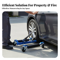 Automotive Tool Foot Pedal Car Dolly Hydraulic Wheel Dolly Ratchet Wheel Dolly Heavy-duty Steel Construction Suitable for Garage Workshop Emergency Lane