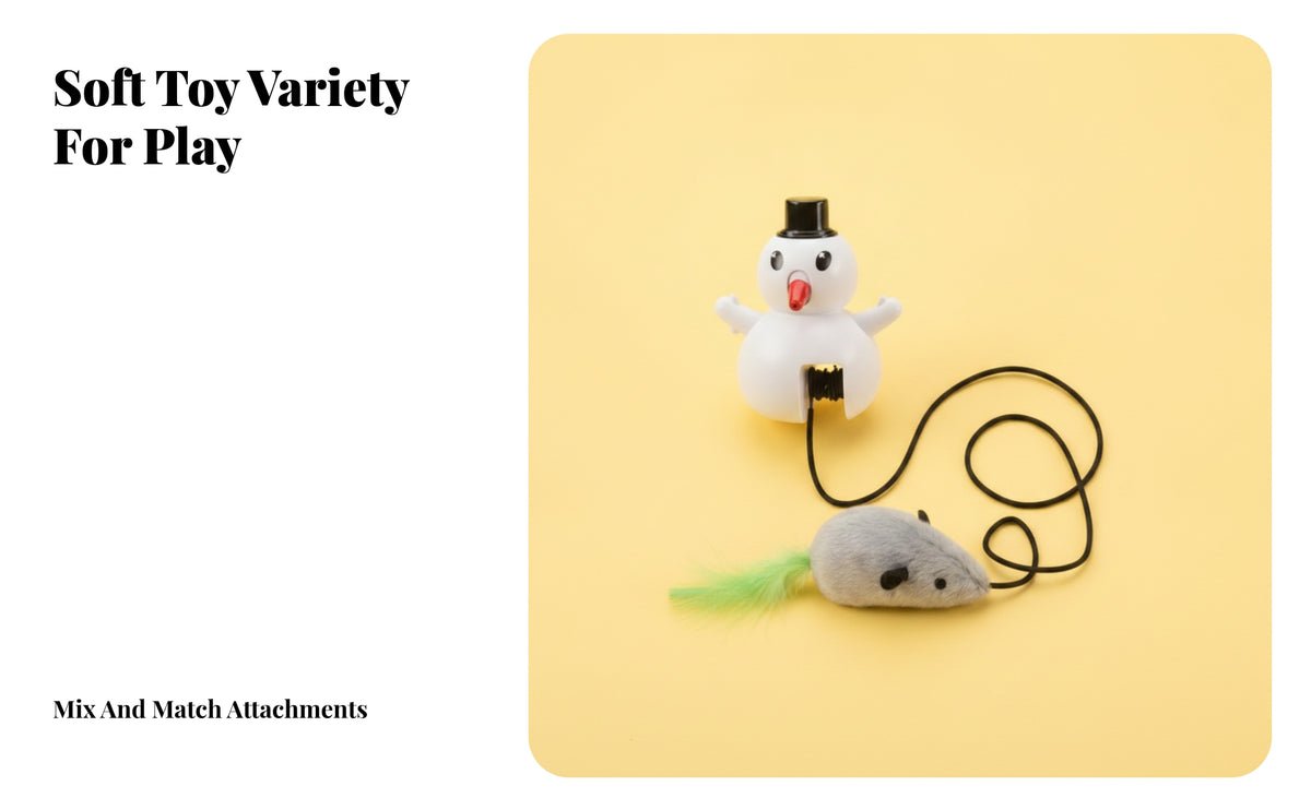 Self-Play Electric Cat Teaser Toy | Interactive Swinging Motion, Automatic Moving Design, Cat Toy with Lure, for Home