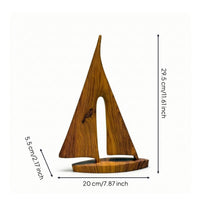 Abstract Art Sculpture Wood-Grain Abstract Sculpture Minimalist Resin Statue for Bookshelf, Office Desk