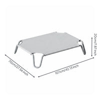 Elevated Pet Bed Breathable Textile Pet Cot Washable
