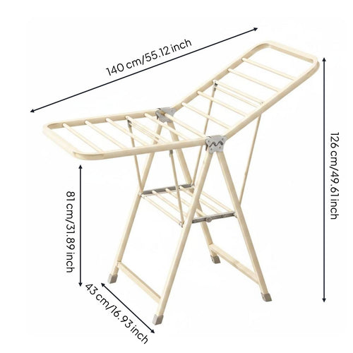 Folding Drying Rack Portable Foldable Laundry Airer Collapsible for Outdoor