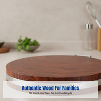 Durable Wood Chopping Board, Ironwood Microbial Resistant, Thickened, Kitchen Cutting Board, Double-Sided Wood