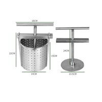 Manual Juice Press Stainless Steel Juice Press Compact Juicer with Metal Strainer for Home Cooks