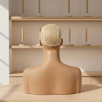 Mannequin Head with Shoulders Skin-Skin-Colored Head and Shoulders Form Plain Female Bust Form