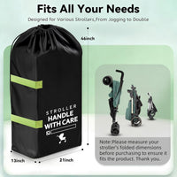 Baby Stroller Large Storage Bag, Dust Cover, Universal Safety Seat Travel Bag
