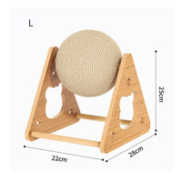 Claw Sharpening Cat Ball Scratcher Stand Sturdy Cat Scratching Ball Stable Design Pet Supplies Furniture Protection