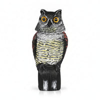 Owl Garden Ornament Textured Outdoor Decor Weatherproof for Pond
