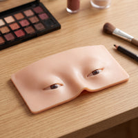 Reusable Makeup Practice Panel with Eyes Easy to Clean Makeup Practice Board Realistic Washable for Beginners, Students, Cosmetology Training