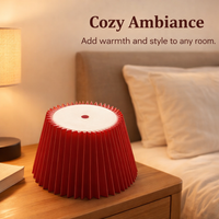 Pleated Lampshades for Ceiling Lights and Table Lamps, Vintage Cone Shape Lampshade for Living Room