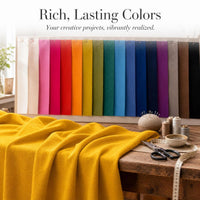 CEY Crinkled Ice Silk Wide-Leg Pants Skirt Shirt Fabric Imitation Cotton Linen Stretch Polyester