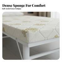 Folding bed with Mattress Foldable Design Portable Guest Bed Easy Assembly Sturdy Frame for Guests, Families, Home, Dormitory