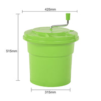 Manual Crank Salad Multi-Use Salad Drainer Basket Fast Dehydration