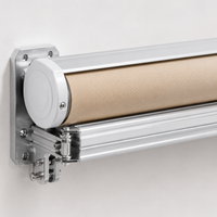 Electric Retractable Awning 2m Polyester Wall-Mounted Type Sun Shade Veranda Terrace Sun Protection UV Block