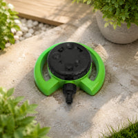 1 Piece 8-function Multi-pattern Lawn Sprinkler Garden Sprinkler 8-pattern Sprinkler Head Durable Plastic Construction Stable Ground Placement Suitable for Outdoor Watering Flower Beds Lawns