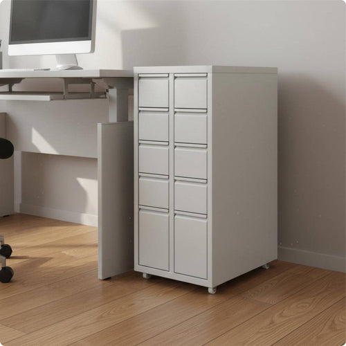 Under Desk Drawer Cabinet Multi Layer Steel Storage Cabinet