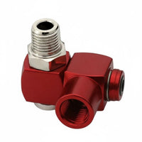 Omnidirectional 1/4 NPT Air Hose Swivel Fitting Leak-Proof 360 Degree Pneumatic Swivel Joint High-Quality Aluminum Universal Pneumatic Rotary Connector for Workshop, Garage