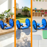 Hand-Operated Riding Car Stable Rideriding Toy with Side Wheels Compact Balance Rideriding Toy for Kids, Young Children, Playroom, Backyard
