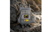 Fishing Chest Pack Breathable Mesh Vest-Design Fishing Pack Attachment Rings Zip Compartment