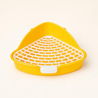 Triangle Rabbit Litter Box Thickened Plastic Rabbit Toilet Tray Sturdy