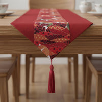 Koi Table Runner Pointed Ends Koi Table Runner Long Rectangular Decor Textile